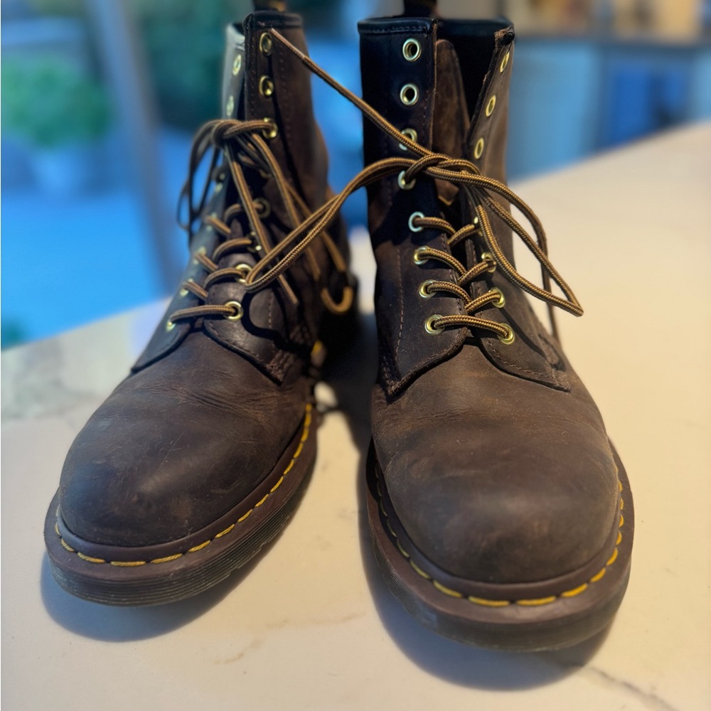 Dr. Martens Men's Dark Brown Boots